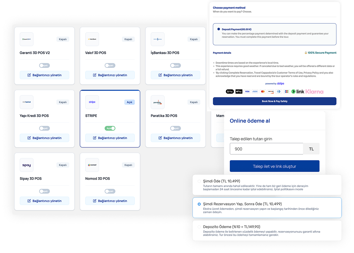 SanalPos ayarlarınızı yapın.