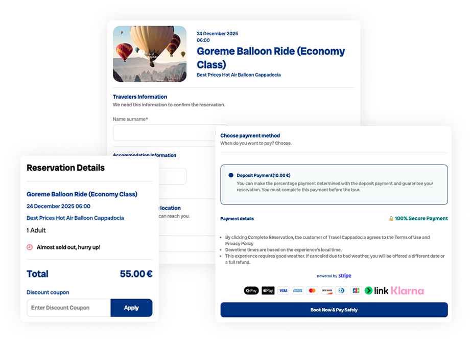 Pazarlama <span>-></span> Rezervasyon