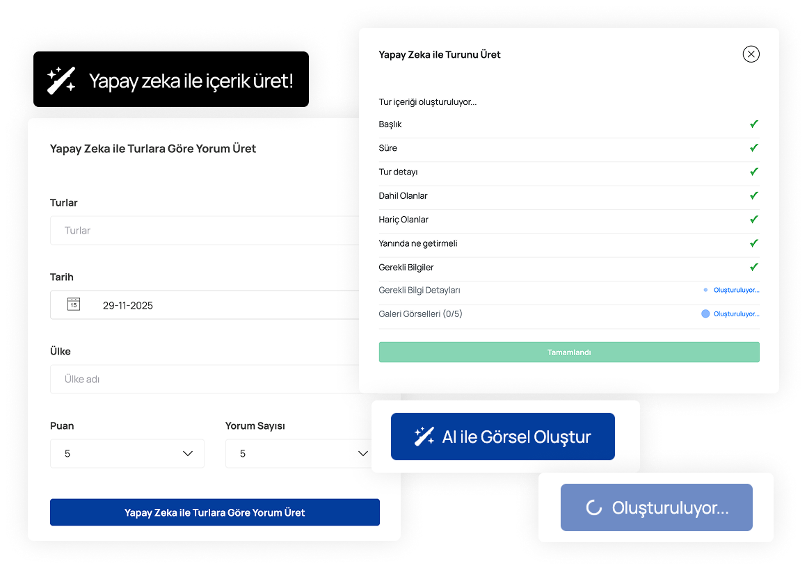 Tüm içeriklerinizi yapay zeka hazırlasın!